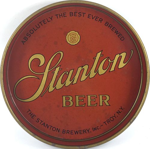 1933 Stanton Beer 12 inch Serving Tray, Troy, New York