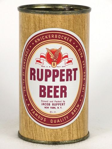 1946 Ruppert Beer 12oz Flat Top Can 126-09, New York, New York
