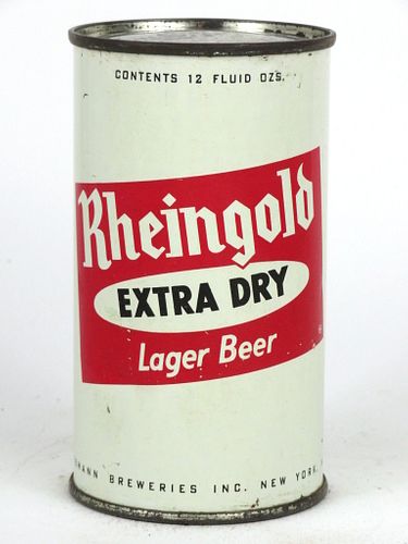 1950 Rheingold Lager Beer 12oz Flat Top Can 124-04.2, New York (Brooklyn), New York