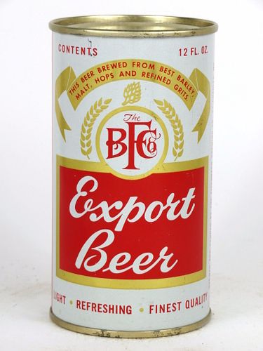 1963 Export Beer 12oz Flat Top Can 147-06, Saint Charles, Missouri