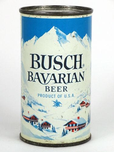 1962 Busch Bavarian Beer 12oz Flat Top Can 47-23.1, Saint Louis, Missouri