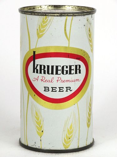 1961 Krueger Beer 12oz Flat Top Can 90-24.3, Newark, New Jersey
