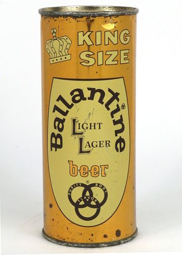 1960 Ballantine Beer 16oz One Pint Flat Top Can 224-23, Newark, New Jersey