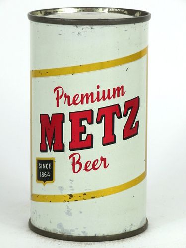 1956 Metz Premium Beer 12oz Flat Top Can 99-17.2, Omaha, Nebraska
