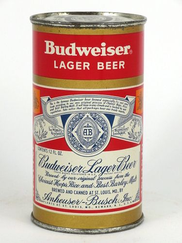 1953 Budweiser Beer 12oz Flat Top Can 44-07, Saint Louis, Missouri