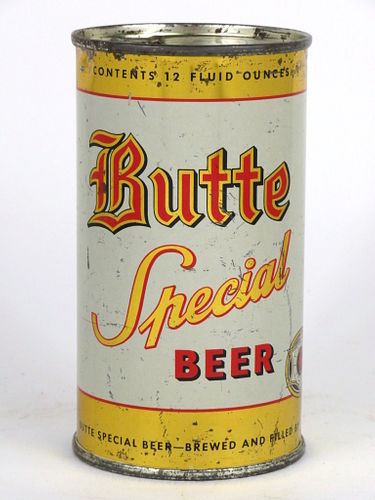 1953 Butte Special Beer 12oz Flat Top Can 47-30, Butte, Montana