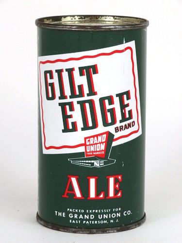 1955 Gilt Edge Ale 12oz Flat Top Can 69-32, Trenton, New Jersey