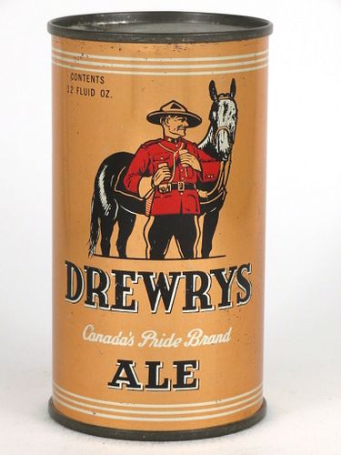 1939 Drewrys Ale 12oz Flat Top Can OI-Unlisted, South Bend, Indiana