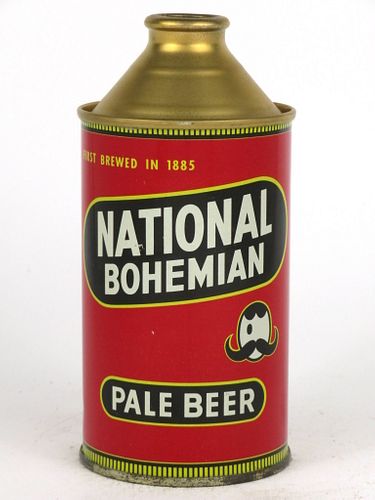 1948 National Bohemian Pale Beer 12oz Cone Top Can 175-07, Baltimore, Maryland