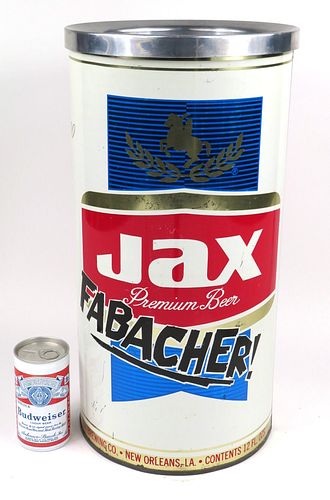 1966 Jax Premium Beer 19Â¼ inch Trash Can, New Orleans, Louisiana