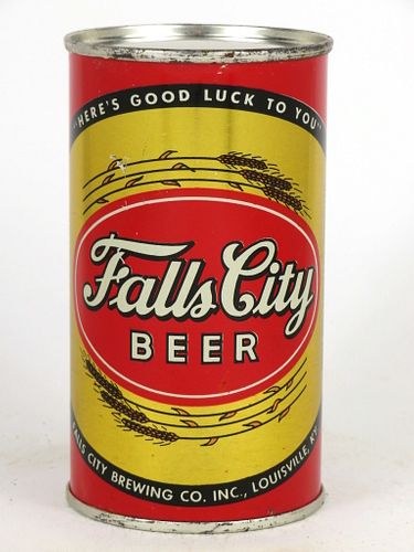 1949 Falls City Beer 12oz Flat Top Can OI-257, Louisville, Kentucky