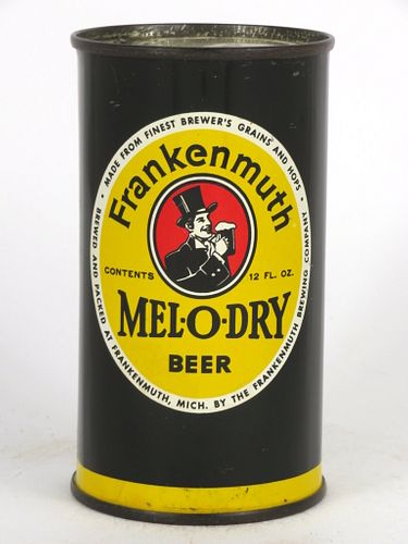1954 Frankenmuth Mel-O-Dry Beer 12oz Flat Top Can 66-29, Frankenmuth, Michigan