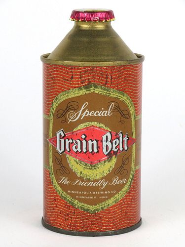1950 Grain Belt Special Beer 12oz Cone Top Can 167-18, Minneapolis, Minnesota