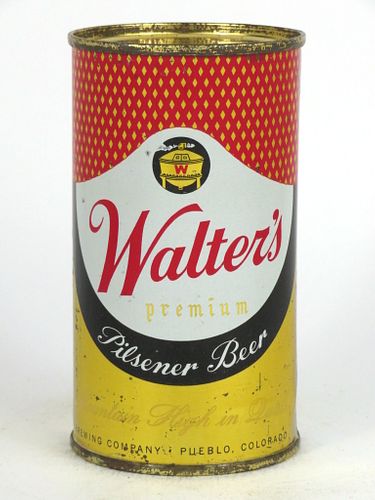1957 Walter's Pilsener Beer 12oz Flat Top Can 144-18, Pueblo, Colorado