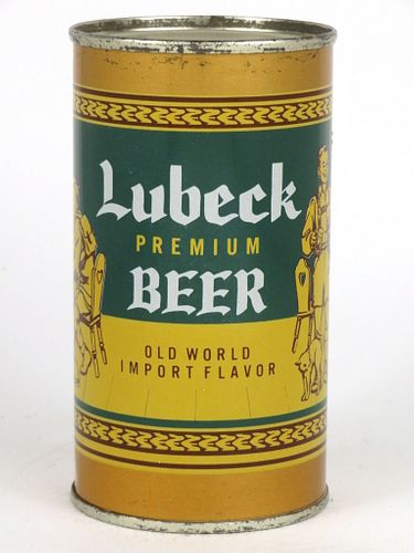 1960 Lubeck Premium Beer 12oz Flat Top Can 92-19.2, Chicago, Illinois