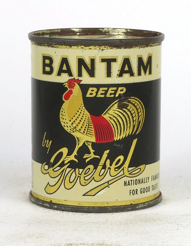 1950 Bantam Beer by Goebel 8oz Can 241-17.1, Detroit, Michigan