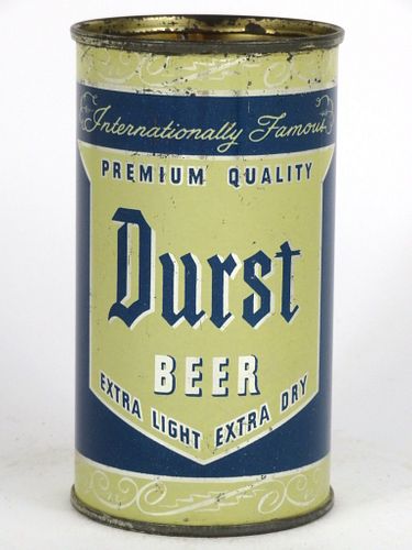 1952 Durst Beer 12oz Flat Top Can 57-16, Chicago, Illinois