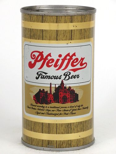 1967 Pfeiffer Famous Beer Transition 12oz Flat Top Can 113-37, South Bend, Indiana