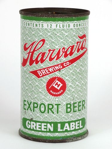 1941 Harvard Export Beer 12oz Flat Top Can 80-36, Lowell, Massachusetts