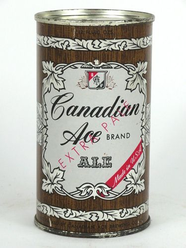 1950 Canadian Ace Ale 12oz Flat Top Can 48-04, Chicago, Illinois