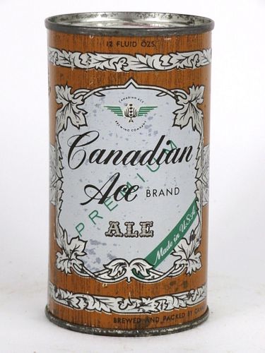 1958 Canadian Ace Ale 12oz Flat Top Can 48-05, Chicago, Illinois