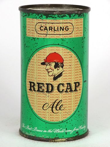 1959 Red Cap Ale 12oz Flat Top Can 119-07, Natick, Massachusetts