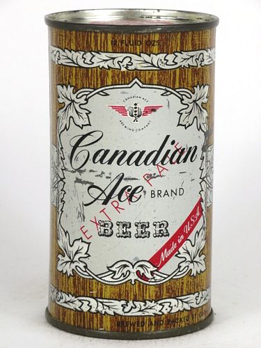 1956 Canadian Ace Beer 12oz Flat Top Can 48-10, Chicago, Illinois