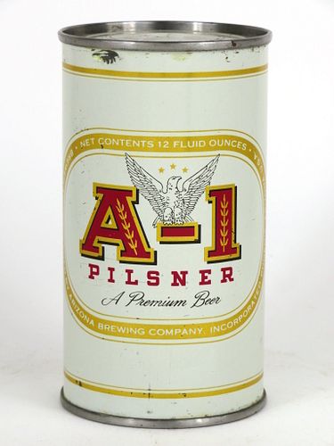 1957 A-1 Premium Beer 12oz Flat Top Can 31-27, Phoenix, Arizona