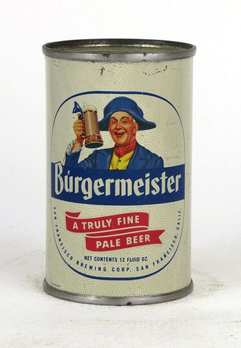 1955 Burgermeister Beer Mini Can, San Francisco, California