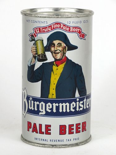 1948 Burgermeister Pale Beer 12oz Flat Top Can 46-30, San Francisco, California