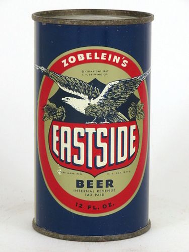 1948 Eastside Beer 12oz Flat Top Can 58-06, Los Angeles, California