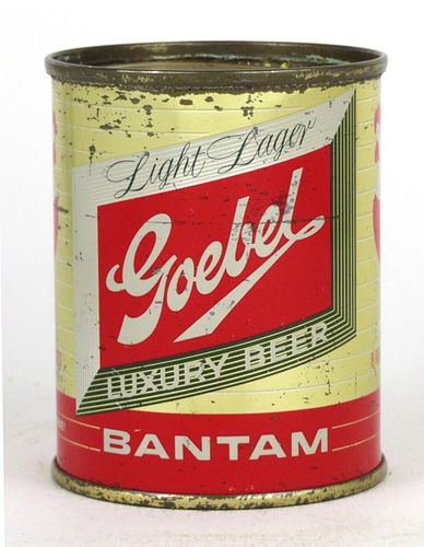Unpictured 1954 Goebel Luxury Beer 8oz Flat Top Can, Oakland, California