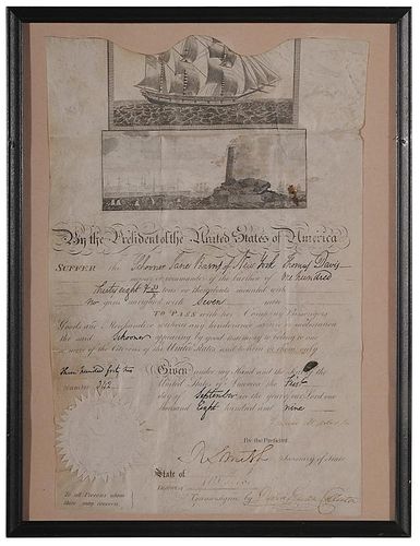 James Madison Signed Document