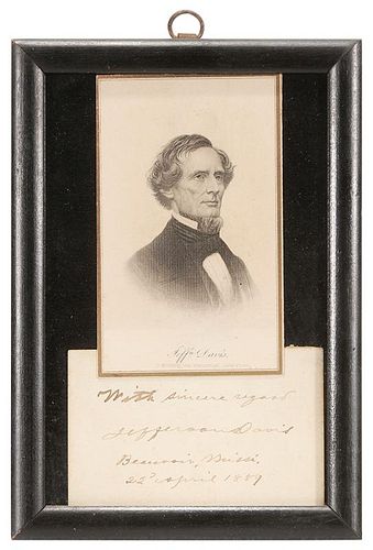 Jefferson Davis Clipped Signature