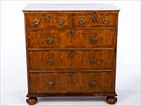 5654638: William and Mary Walnut Style Chest of Drawers, 19th century EV1DJ