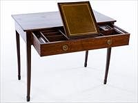 5654814: George III Mahogany Writing Table, Late 18th Century EV1DJ