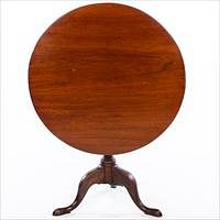 5654797: George III Mahogany Tilt Top Table, Late 18th Century EV1DJ