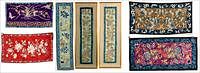 5654790: 5 Various Chinese Embroidered Silk Panels and 2 Framed Panels EV1DC