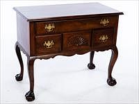 5664822: Chippendale Style Mahogany Lowboy, Partially Composed
 of 18th Century Elements EV1DJ