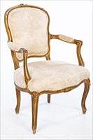 5654912: Louis XV Style Painted Open Armchair, 19th C EV1DJ