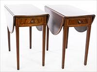 5664842: Pair of George III Style Pembroke Tables, 20th century EV1DJ