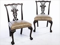 5654859: Pair of George III Style Mahogany Side Chairs EV1DJ