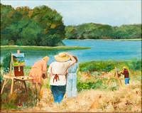 5654913: Frances Walter (Savannah, 20th/21st C), Painters, Oil on Canvas EV1DL
