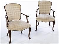 5654899: Pair of George III Style Open Armchairs EV1DL