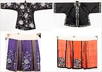 5654659: Two Chinese Women's Silk Embroidered Jackets and Two Skirts EV1DC
