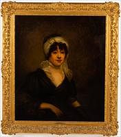 5654700: After Sir William Beechey (1753-1839), Portrait
 of Mrs. Hills, Oil on Canvas EV1DL
