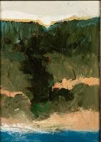 5664890: David Delong (NJ/GA, 1930-2001), Reverse Seascape
 I, Oil on Canvas, c. 1964 EV1DL