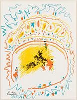 5654738: Pablo Picasso (Spanish/French, 1881-1973), La Petite
 Corrida, Color Lithograph EV1DO