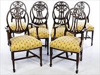 5654676: Set of 8 George III Style Mahogany Dining Chairs,
 Late 19th/20th Century EV1DJ