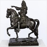 5565128: After Francois Girardon, Louis XIV on Horseback,
 Bronze Sculpture, 19th Century E9VDL